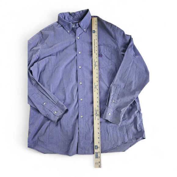Ralph Lauren Chaps Mens Lavender Easy Care Button Up Long Sleeve Shirt Size XL - Picture 6 of 8